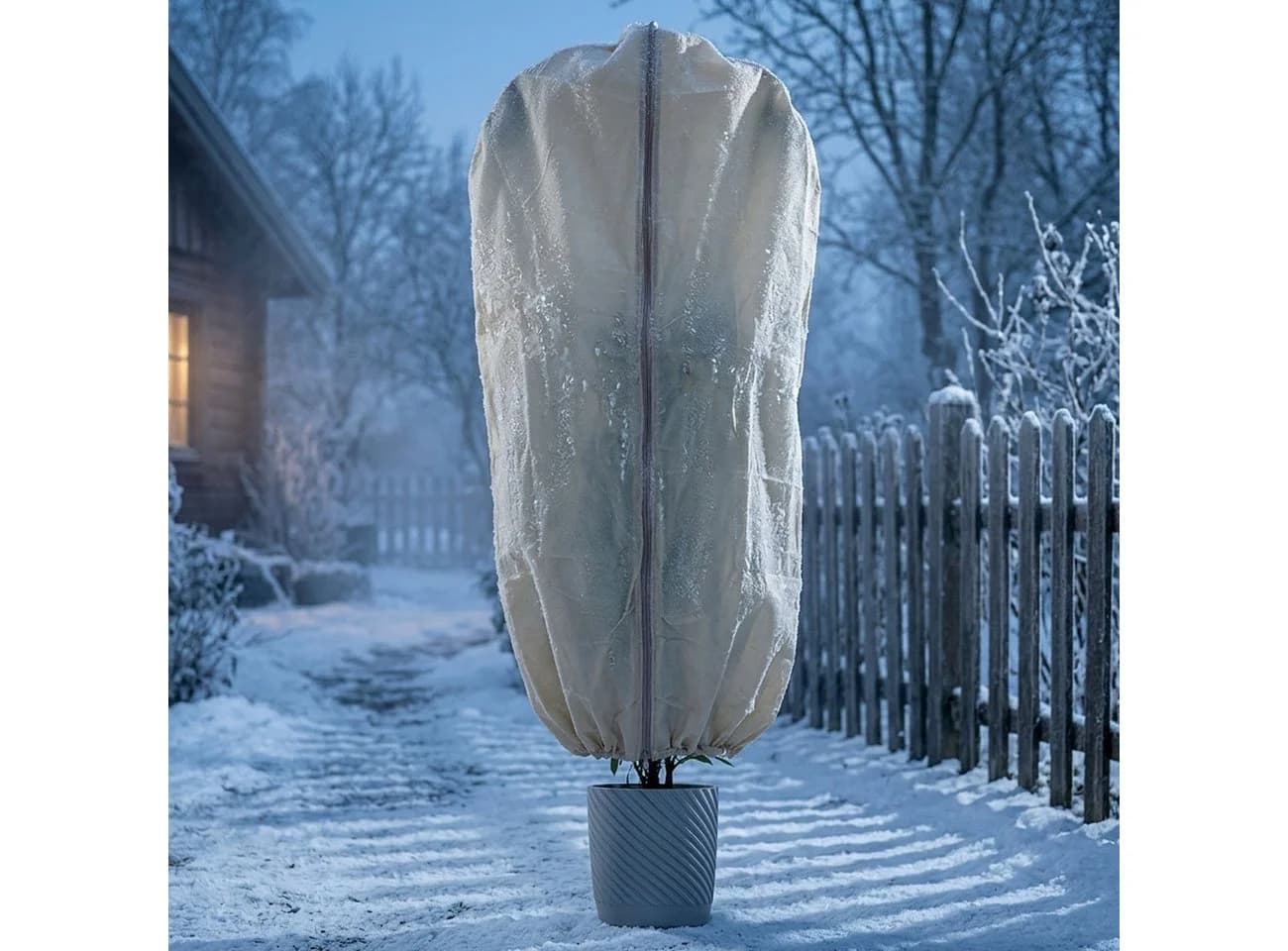 Casativo Winterschutzhaube Pflanzenabdeckung XL 180x120cm mit Reißverschluss - Bild 3