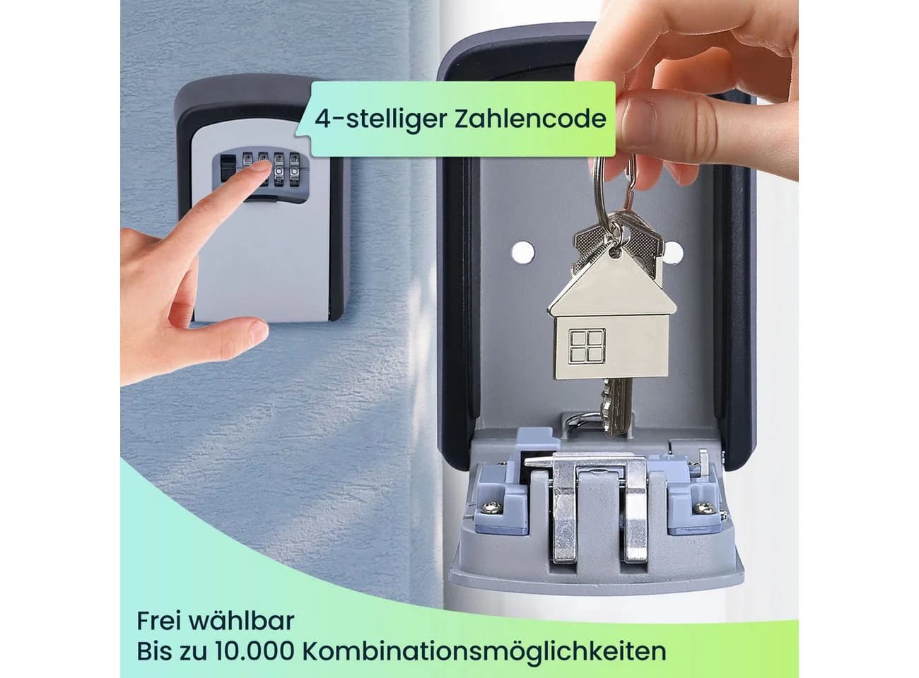 Casativo Schlüsseltresor mit Zahlenschloss und Schutzklappe - Bild 3