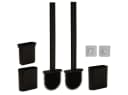 Casativo Silikon WC-Bürste Set grau/schwarz/weiß mit Halterung Bild 3