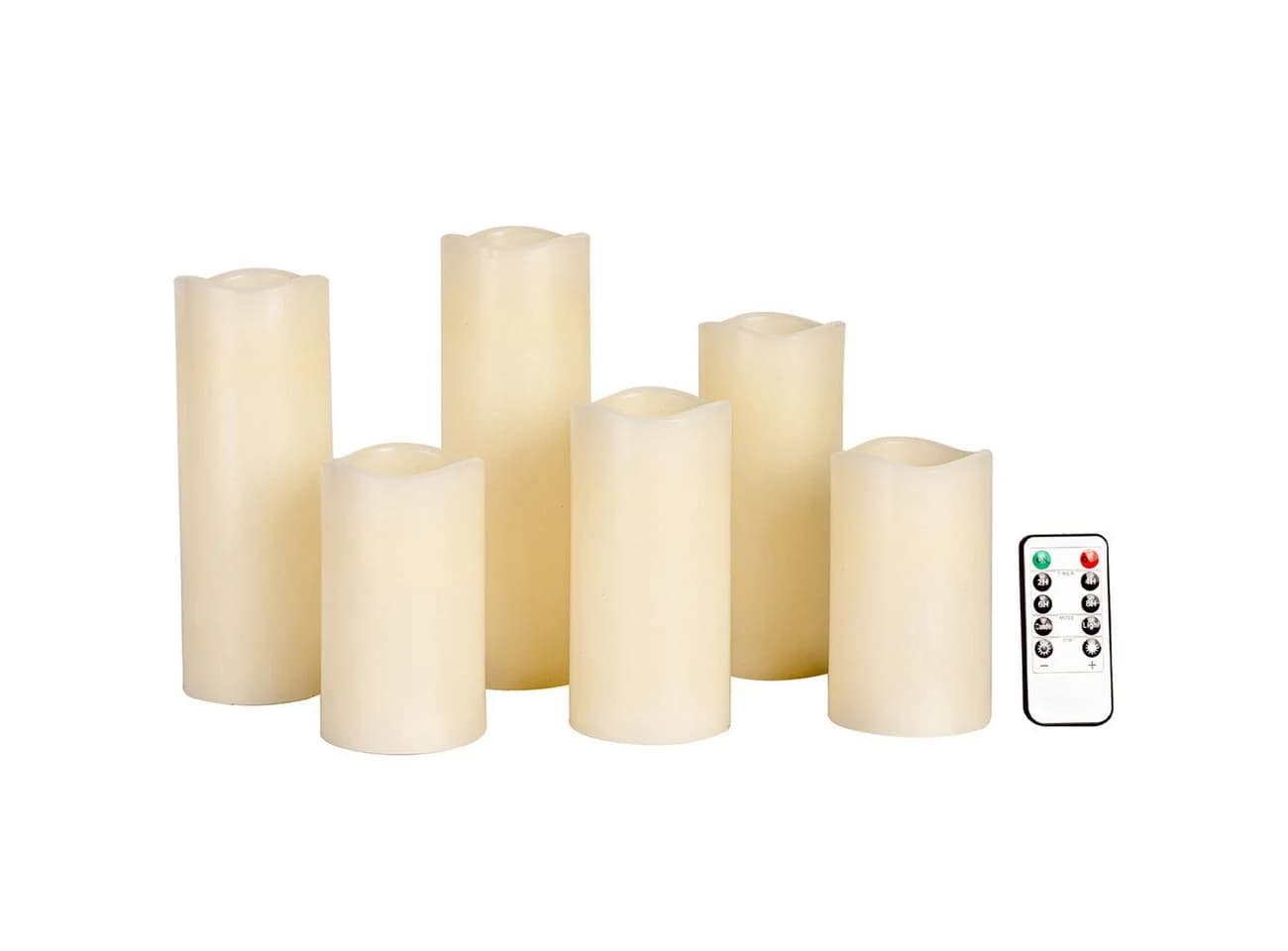 Casativo LED-Echtwachskerzen 6-tlg. Dimmbar mit Timer & Fernbedienung - Bild 2
