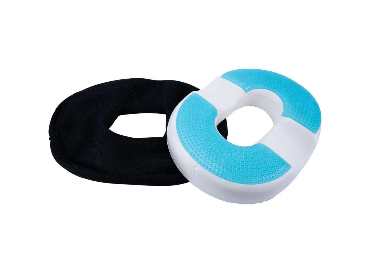 Casativo Ergonomisches Ring-Sitzkissen Schwarz Memory-Gel-Schaum - Bild 4