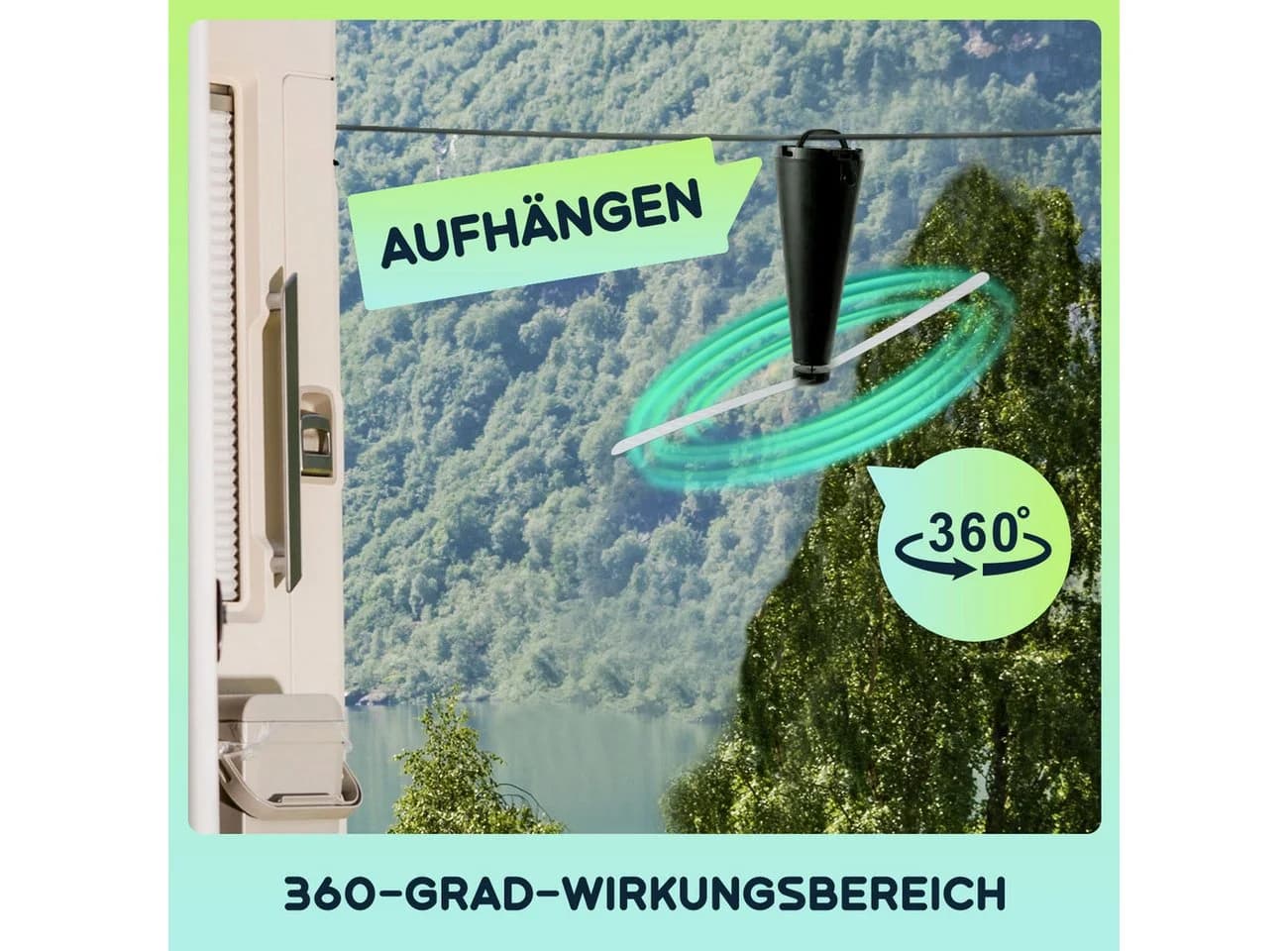 Casativo Akku-Fliegenwedler mit 2 Flügeln, chemiefrei, Li-Ion Akku - Bild 4