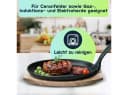 Casativo Servierpfanne Profi Gusseisen mit Holzuntersetzer Bild 5