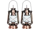 Casativo Retro LED-Sturmlaterne mit Flammen-Optik in Bronzelook Bild 2