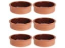 Excellent Houseware Tapas-Schale Set Terracotta 6-tlg. braun glasiert Bild 2