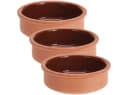 Excellent Houseware Tapas-Schale Set Terracotta 6-tlg. braun glasiert Bild 5
