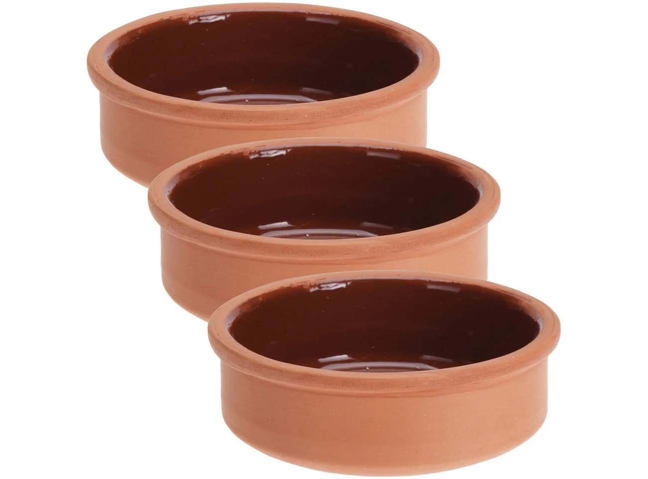 Excellent Houseware Tapas-Schale Set Terracotta 6-tlg. braun glasiert - Bild 5