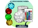 Casativo LED Teichleuchte wasserdicht Multicolor 4er Set mit Fernbedienung Bild 5