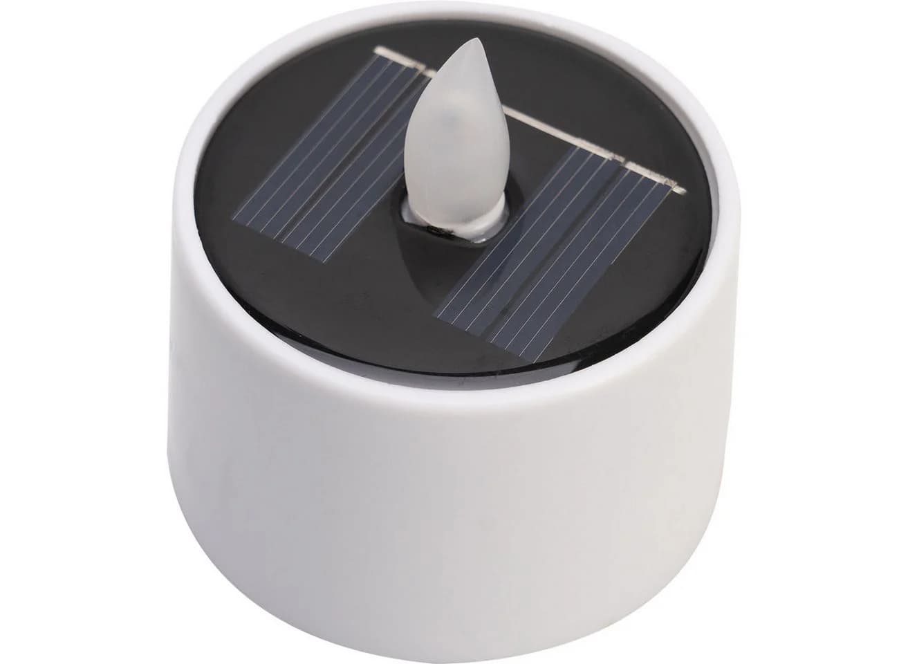 Casativo Solar-LED Teelichter mit Dämmerungssensor, IP44, Weiß
