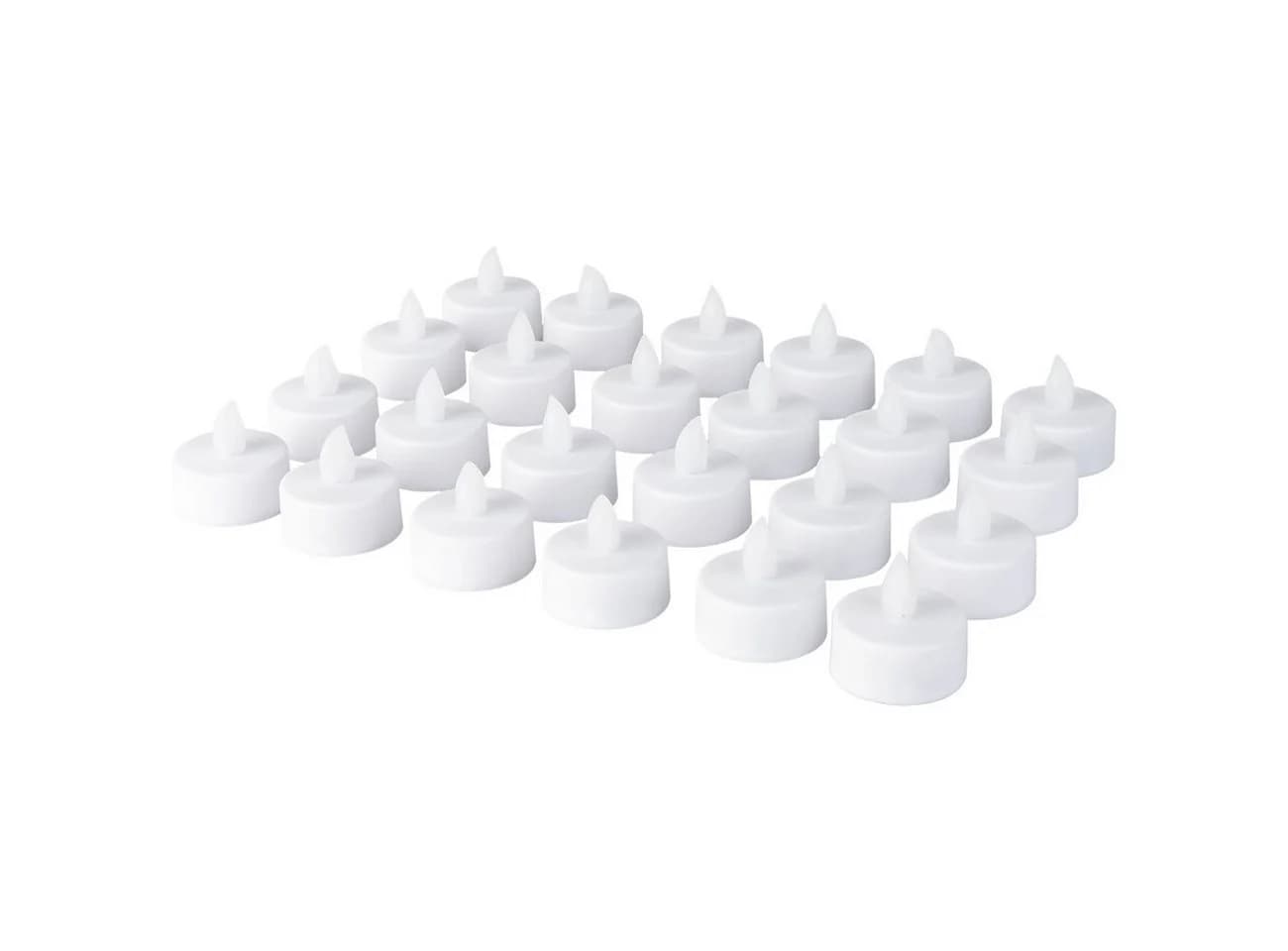 Casativo 48er-Set LED-Teelichter Weiß Flackernd