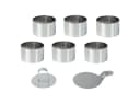 Casativo Speiseringe 6er Set Edelstahl mit Heber & Stampfer Bild 4