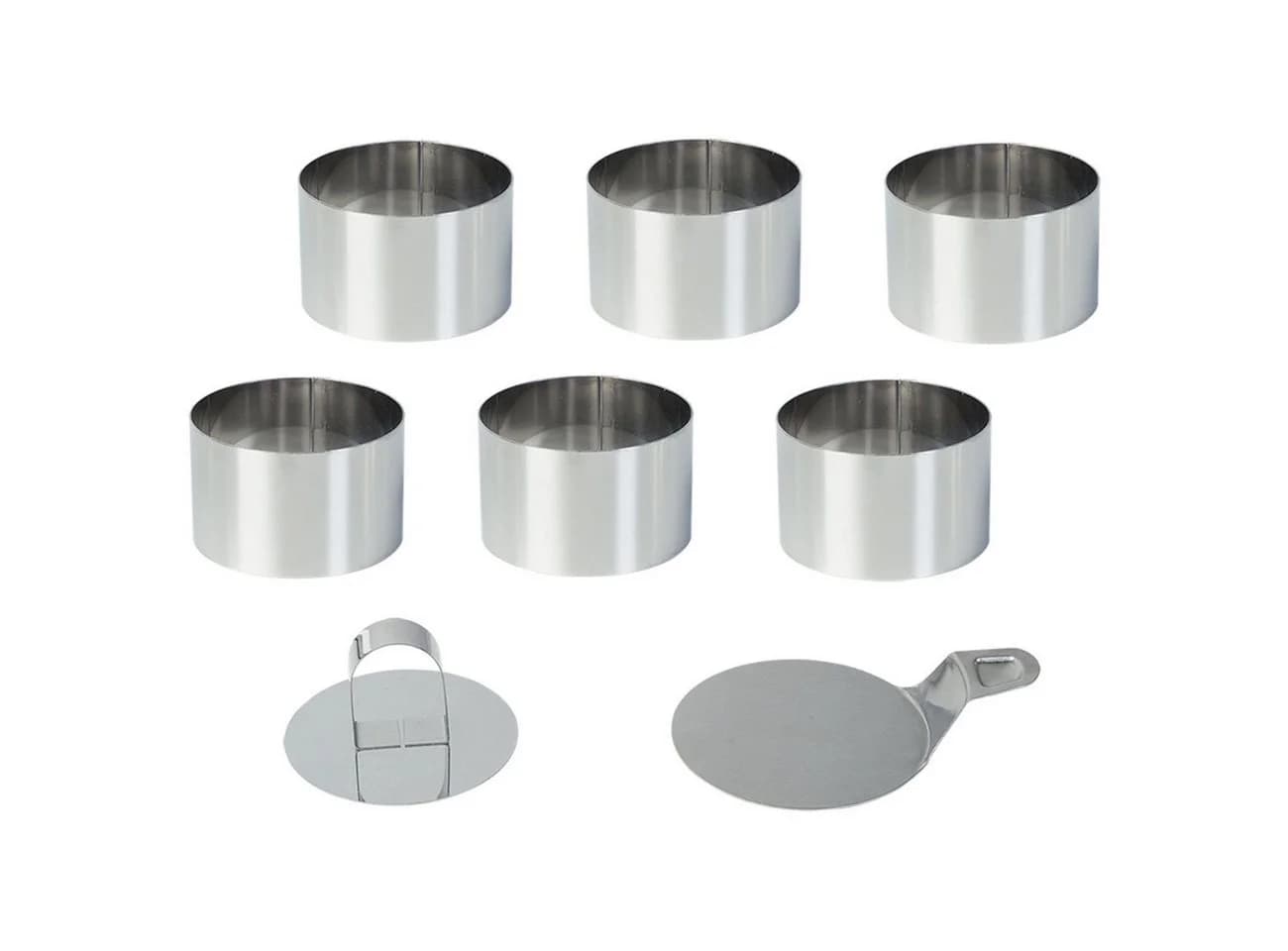 Casativo Speiseringe 6er Set Edelstahl mit Heber & Stampfer - Bild 4