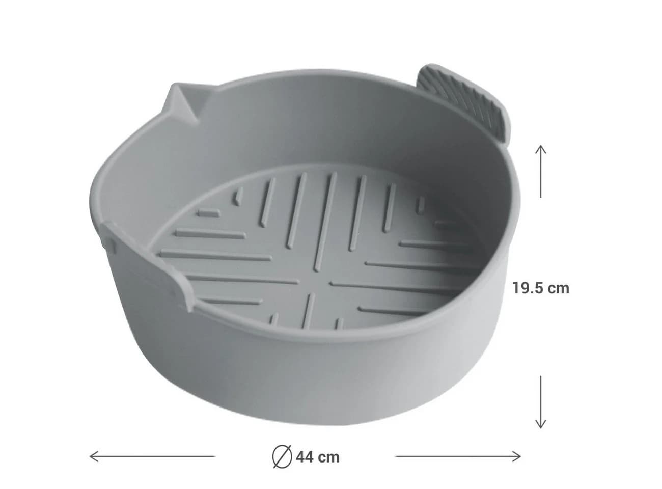 Casativo Silikonform für Heißluftfritteuse 6,5L Rund BPA-frei - Bild 3
