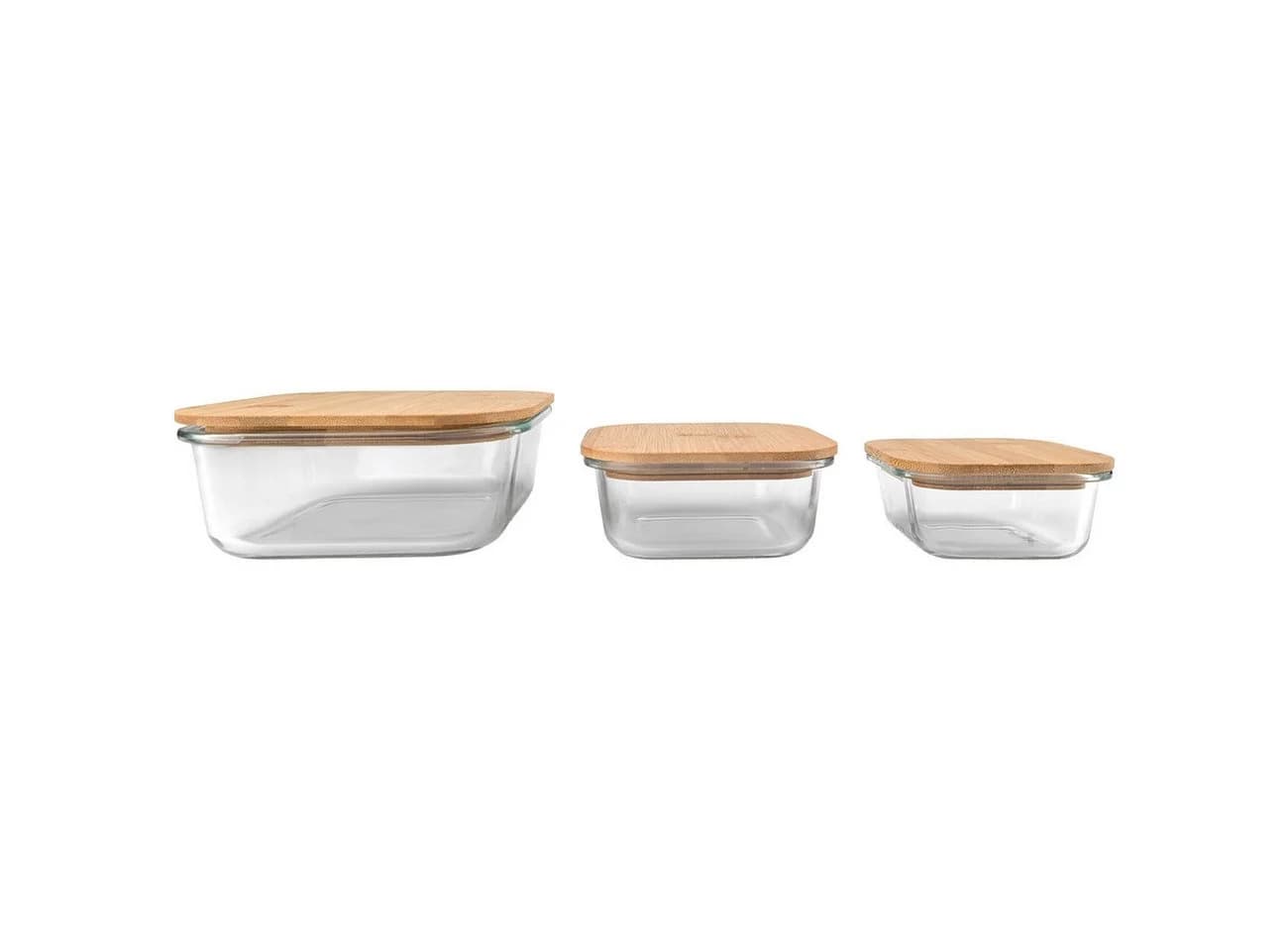 shop'n smile ideoon Vorratsdose Glas & Bambus Set 3-tlg. Luftdicht - Bild 5
