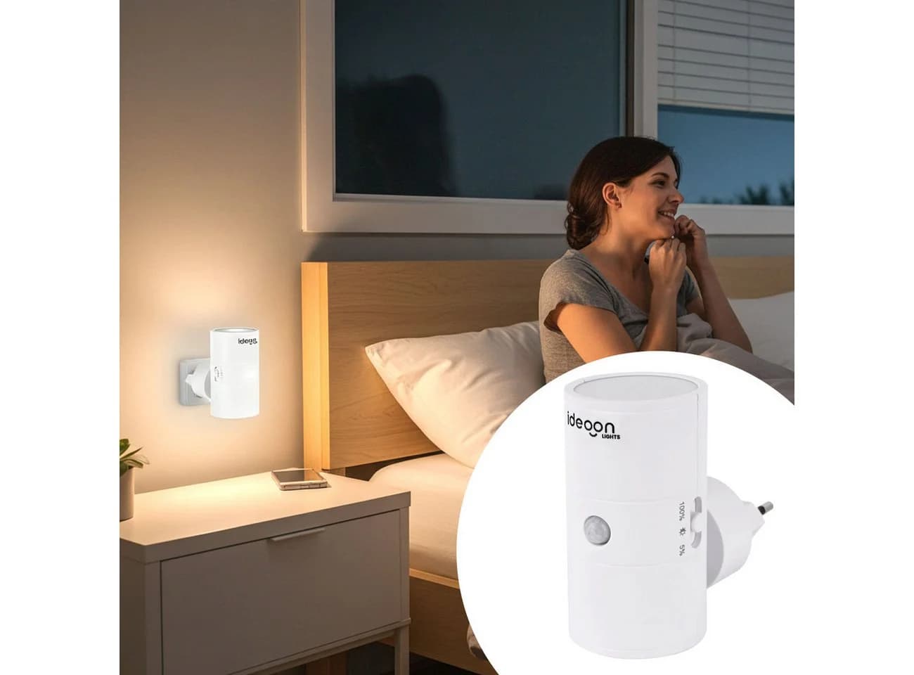 shop'n smile ideoon LED Steckdosenleuchte mit Bewegungsmelder & Dämmerungssensor - Bild 2