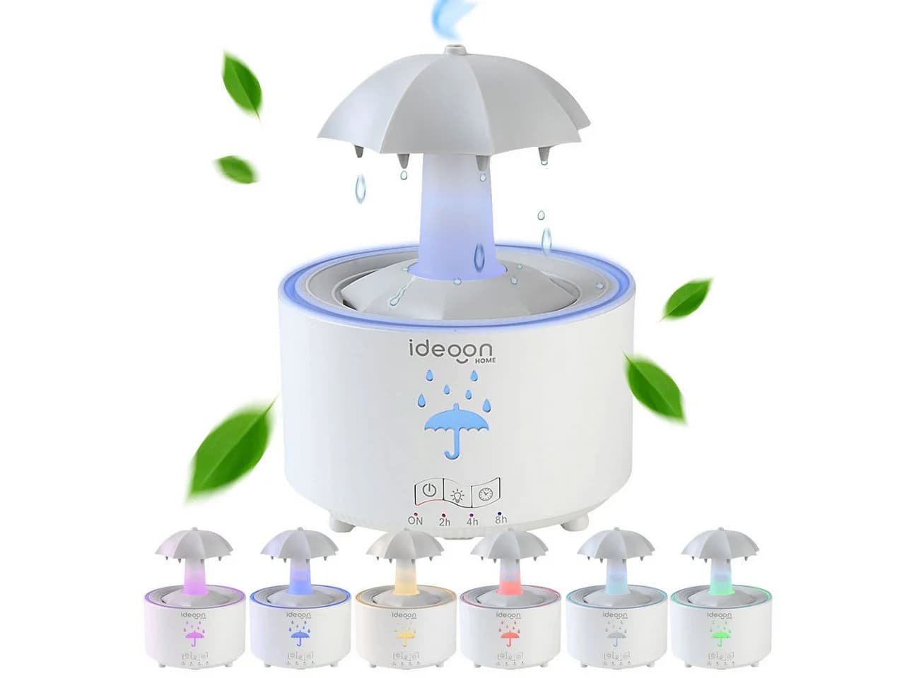 shop'n smile ideoon Aroma-Diffusor 300ml mit Regenlampe & 7 Farben LED - Bild 2