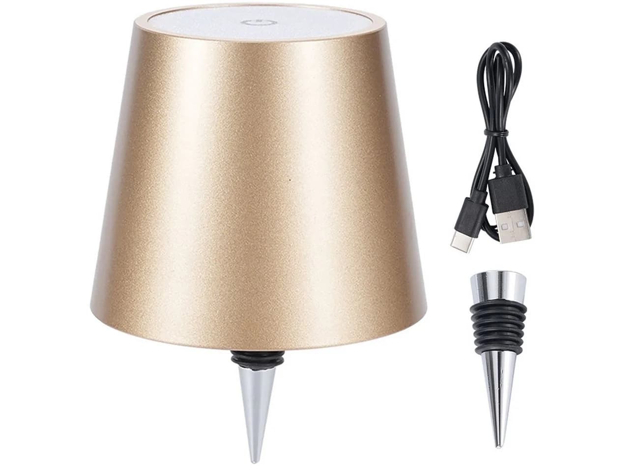 shop'n smile ideoon LED Flaschenlampe dimmbar Gold - Bild 3