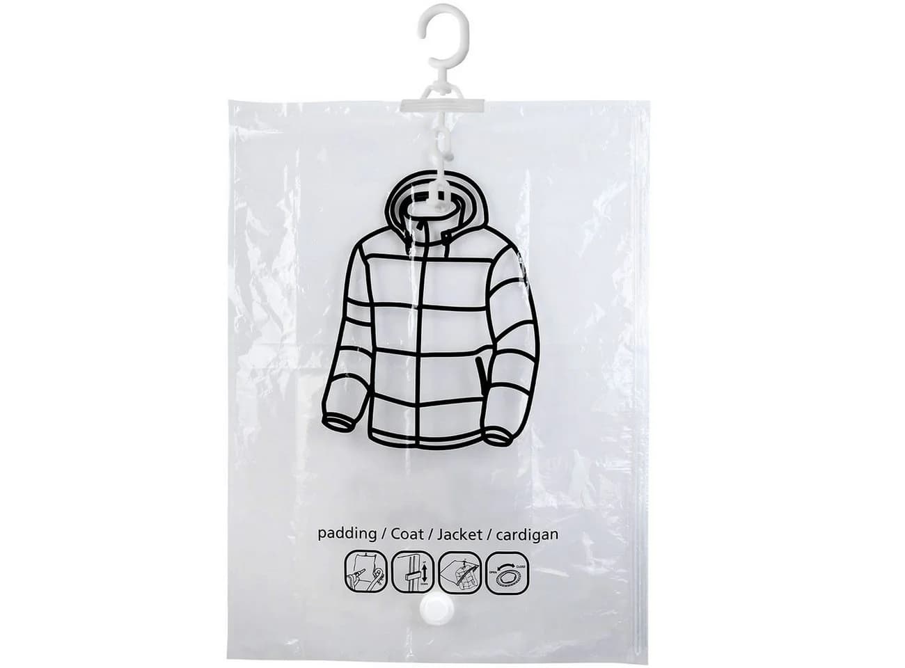 shop'n smile ideoon Vakuumierbeutel mit Haken 67x90 cm Transparent - Bild 4