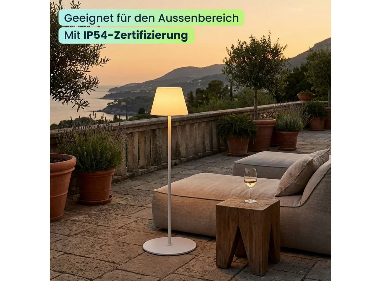 shop'n smile ideoon LED Stehlampe Dimmbar Höhenverstellbar Schwarz - Bild 4