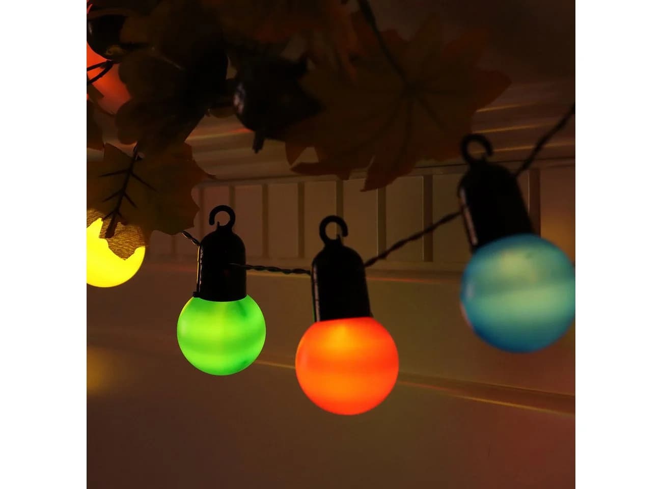 shop'n smile ideoon LED-Lichterkette 4-farbig 20 Glühbirnen IP44 Party-Deko - Bild 2
