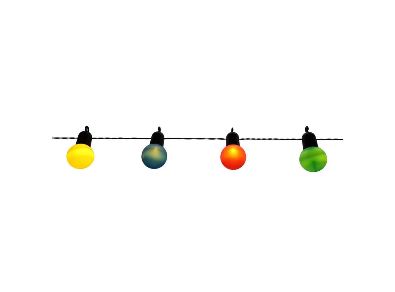 shop'n smile ideoon LED-Lichterkette 4-farbig 20 Glühbirnen IP44 Party-Deko - Bild 5