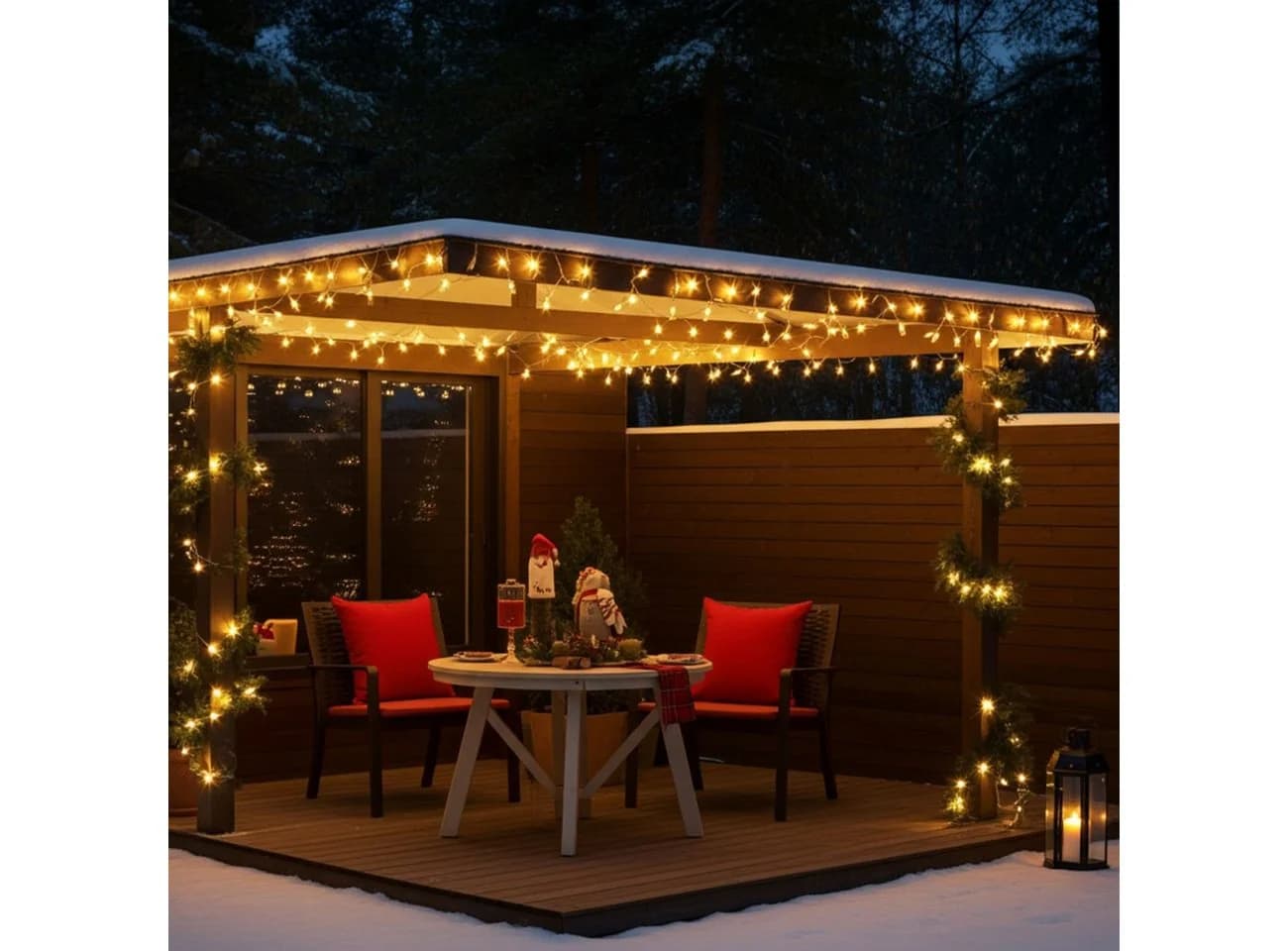 shop'n smile ideoon LED-Lichterkette 14m warmweiß 192 LEDs Batterie IP44 - Bild 2