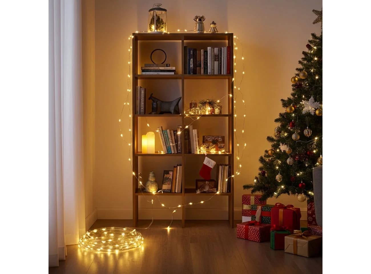 Casativo LED-Micro-Lichterkette 5m 100 warmweiße LEDs Batteriebetrieb - Bild 2