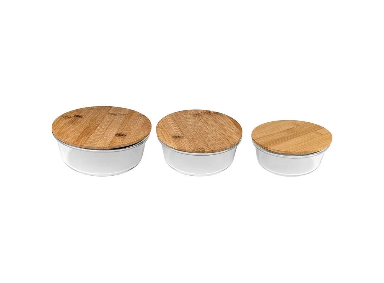 shop'n smile ideoon Vorratsdosen-Set Glas Bambus Deckel 3 Größen - Bild 4