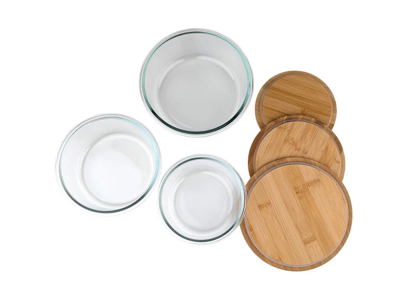 shop'n smile ideoon Vorratsdosen-Set Glas Bambus Deckel 3 Größen - Bild 5