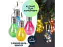 Casativo Solar LED-Lichterkette Glühbirnen Bunt mit Dämmerungssensor Bild 5