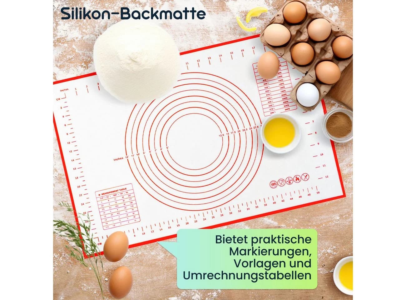 shop'n smile ideoon Silikon-Backmatte 2er-Set Antihaft - Bild 4