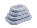 shop'n smile ideoon Faltbare Silikon-Frischhaltedosen 4er-Set mit Clipdeckel Bild 3