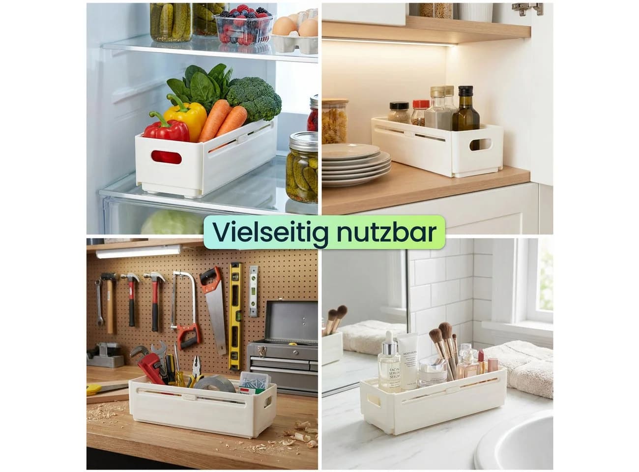 shop'n smile ideoon Küchenschrank Organizer Ausziehbar Weiss - Bild 5