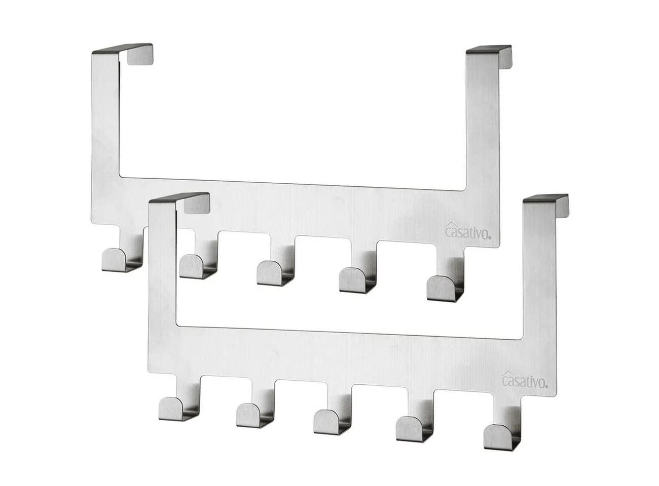 Casativo Garderobenleiste Edelstahl mit 5 Haken - Bild 2