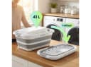 shop'n smile ideoon Faltbarer Wäschekorb 41L Grau/Weiss Bild 1