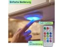 shop'n smile ideoon LED Unterbauleuchte 4er Set Dimmbar RGB Fernbedienung Bild 3