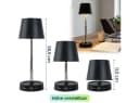 shop'n smile ideoon LED Tischleuchte Dimmbar Schwarz Höhenverstellbar Bild 5