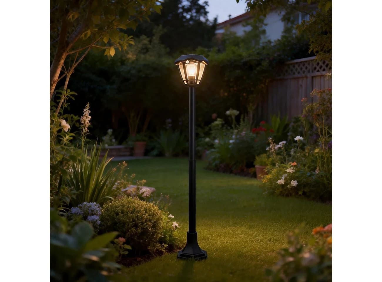 shop'n smile ideoon Solar-Gartenlaterne mit Bewegungssensor und E27 Filament-LED - Bild 3