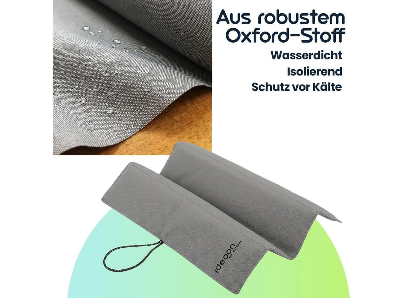 shop'n smile ideoon Faltbares Thermositzkissen Grau Wasserdicht - Bild 5