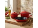 Casativo Topf-Set 3-tlg. Rot Gusseisen emailliert Bild 2