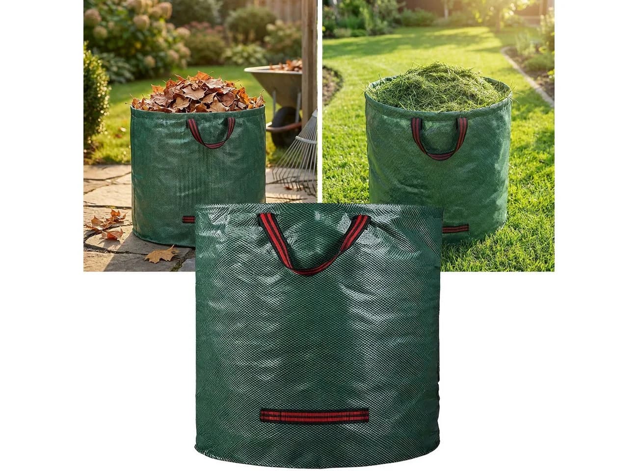shop'n smile ideoon Gartensack XL 272L Grün mit Doppelboden - Bild 2