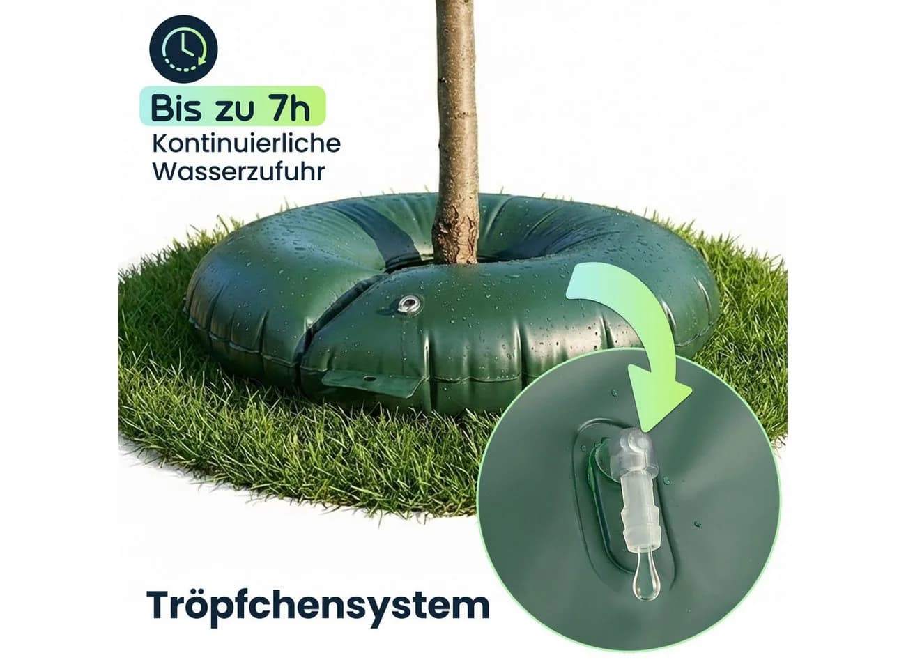 shop'n smile ideoon Baumbewässerungsring 55L PVC UV-beständig 7 Tropfer - Bild 5