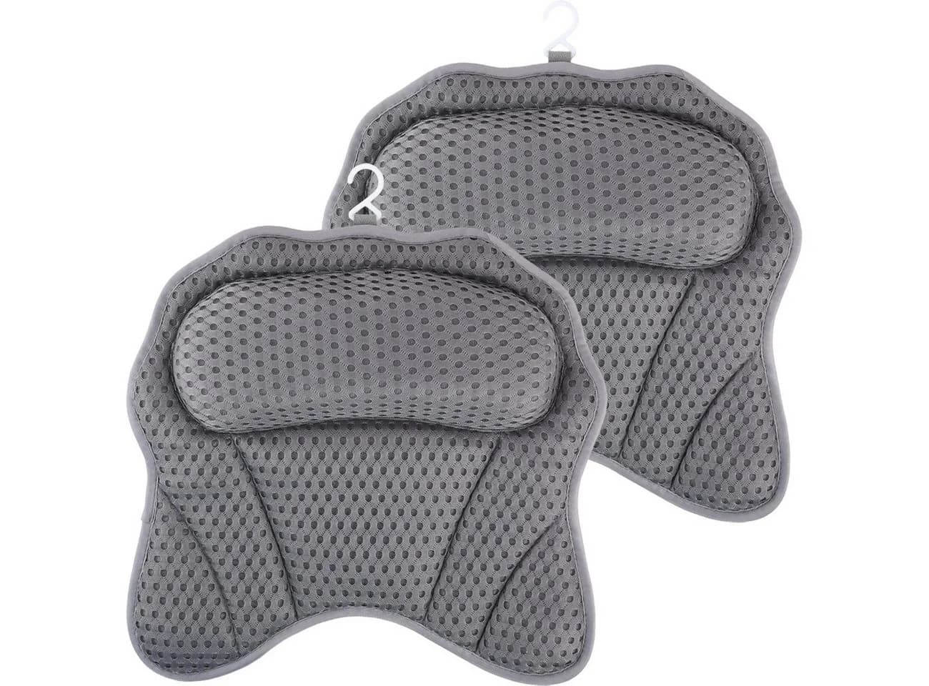 shop'n smile ideoon Badewannenkissen Ergonomisch Dunkelgrau 4D-Struktur