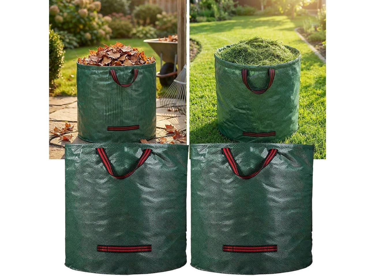 shop'n smile ideoon Gartensack XL 272L Grün mit Doppelboden - Bild 2