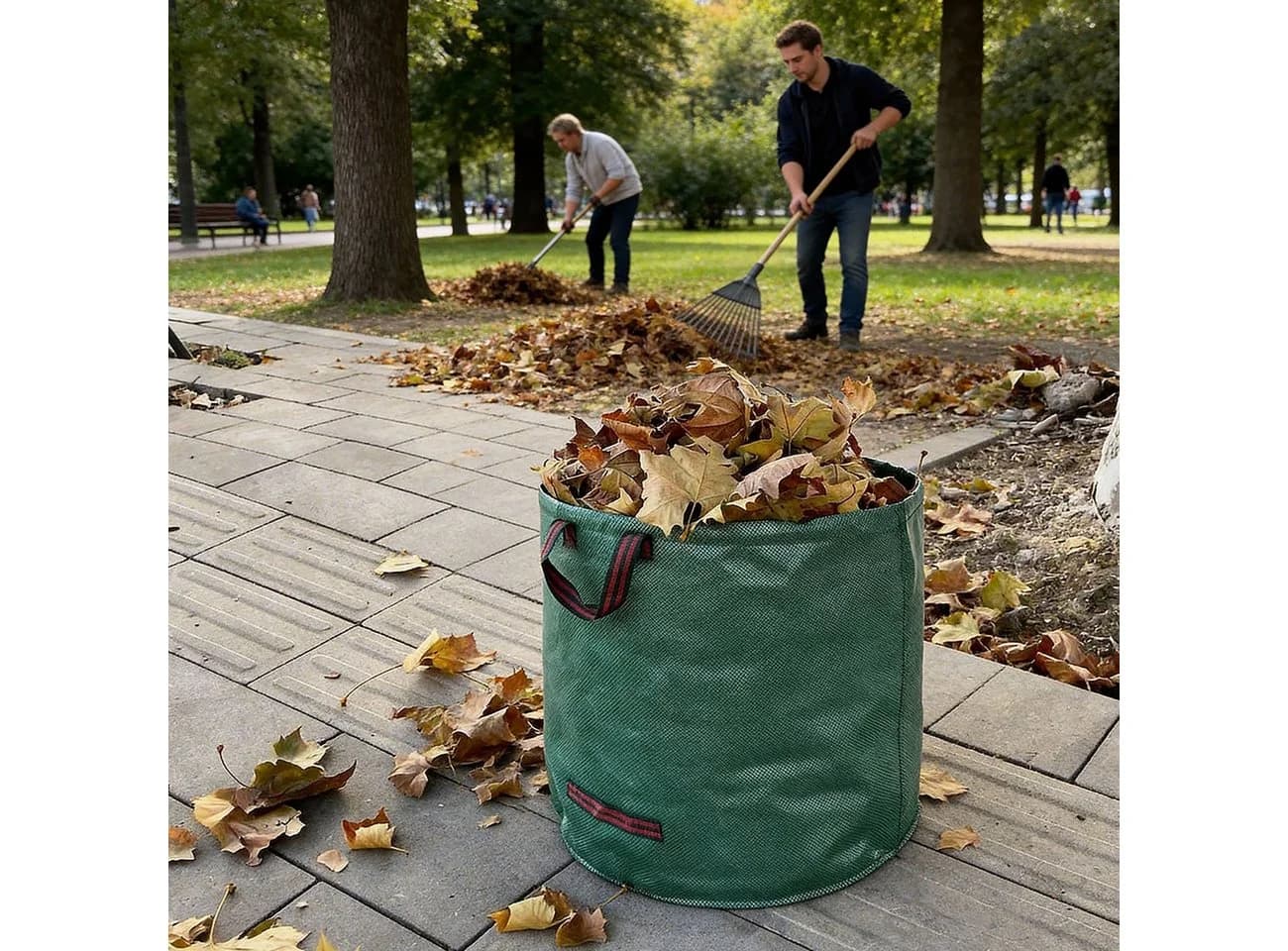 shop'n smile ideoon Gartensack XL 272L Grün mit Doppelboden - Bild 5