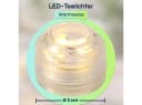 shop'n smile ideoon LED-Teelichter 4er-Set Warmweiß Transparent IP68 Wasserdicht Bild 1