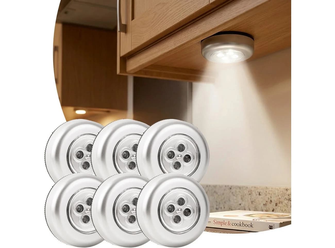 shop'n smile ideoon LED Unterbauleuchte 3er-Set Touch-Control Selbstklebend - Bild 2