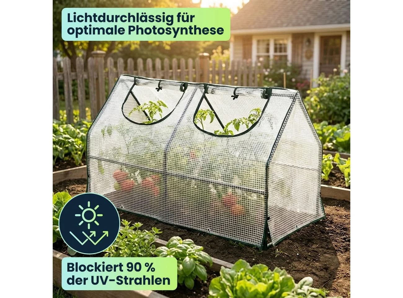 shop'n smile ideoon Foliengewächshaus mit UV-Schutz & Stahlrahmen - Bild 5