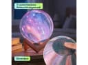 Casativo 3D Mondlampe 15cm Dimmbar mit Fernbedienung & Holzfuß, 16 Farben Bild 4