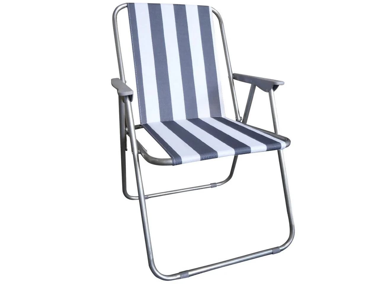 Westerholt Klappstuhl Campingstuhl Blau-Weiß Stahl 600D Polyester - Bild 2
